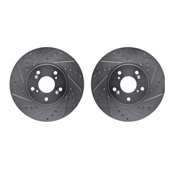 Dynamic Friction Co Rotors-Drilled and Slotted-SilverZinc Coated, 7002-59003 7002-59003